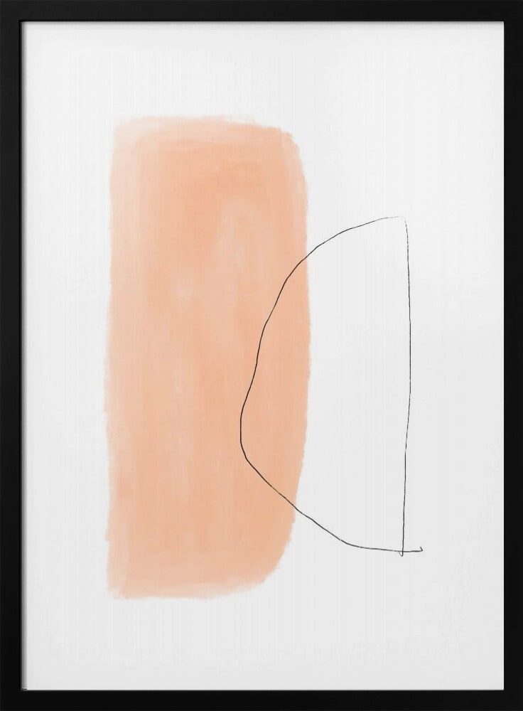 Peachy Contours | Poster