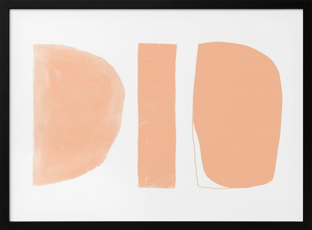 Abstract Shapes Peach | Poster