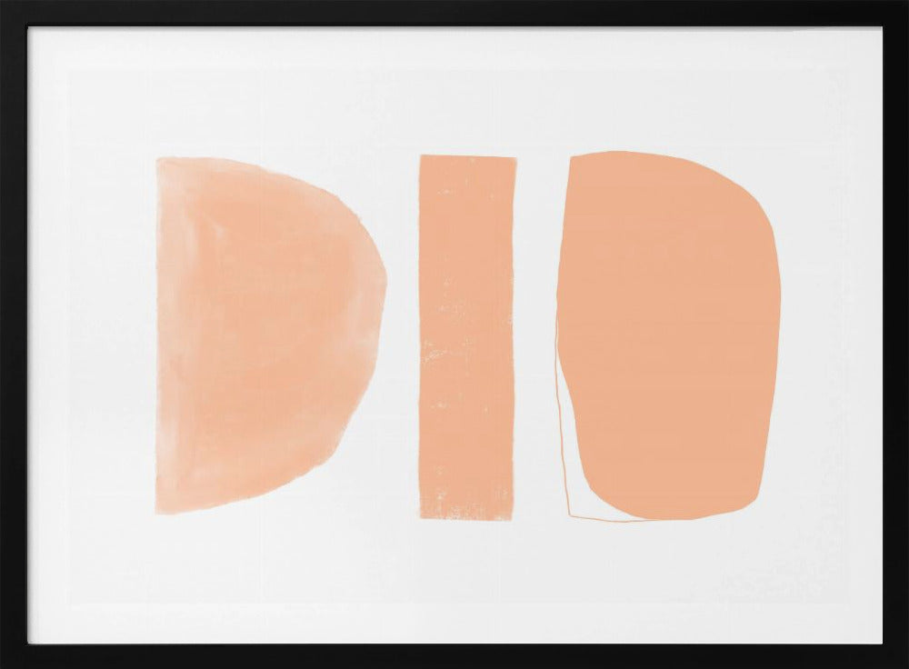 Abstract Shapes Peach | Poster