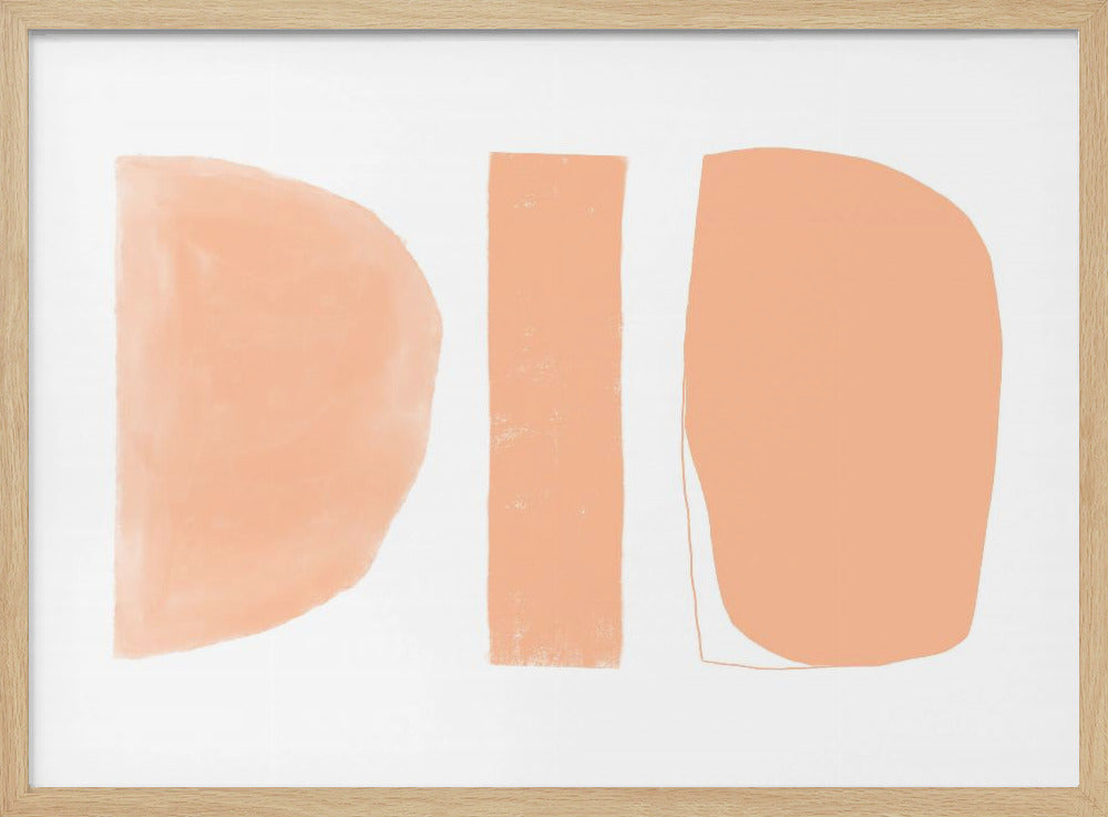 Abstract Shapes Peach | Poster