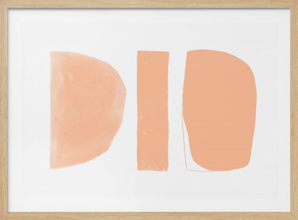 Abstract Shapes Peach | Poster