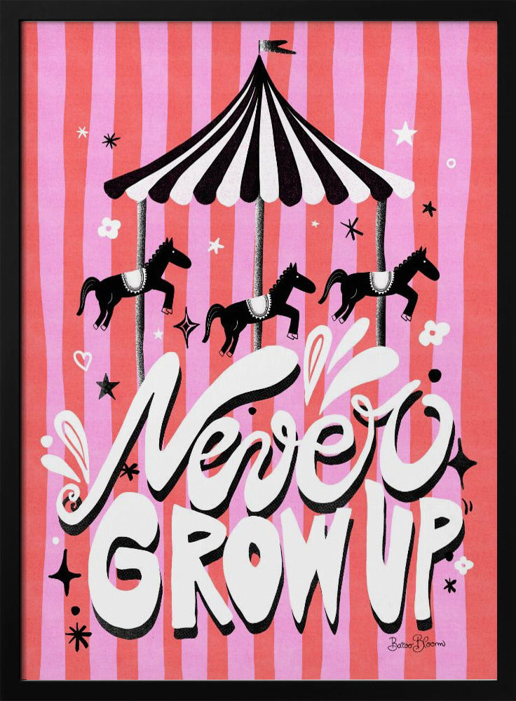 Carrousel - Word nooit volwassen | Poster