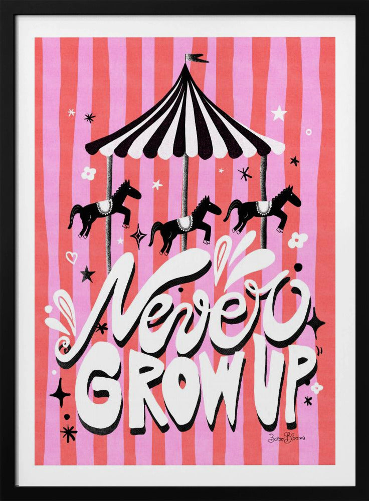 Carrousel - Word nooit volwassen | Poster