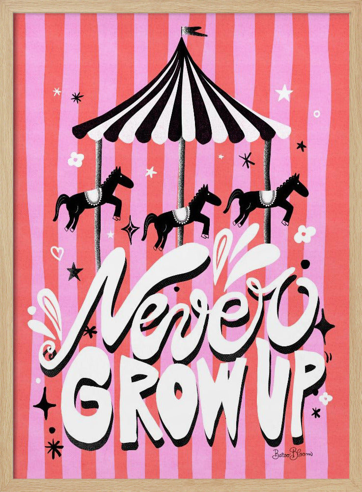 Carrousel - Word nooit volwassen | Poster