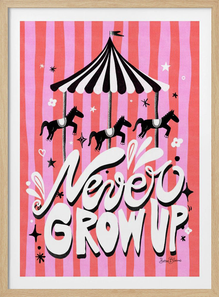 Carrousel - Word nooit volwassen | Poster