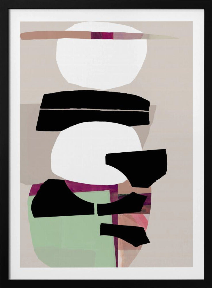 Colored Abstract Black No2 | Poster