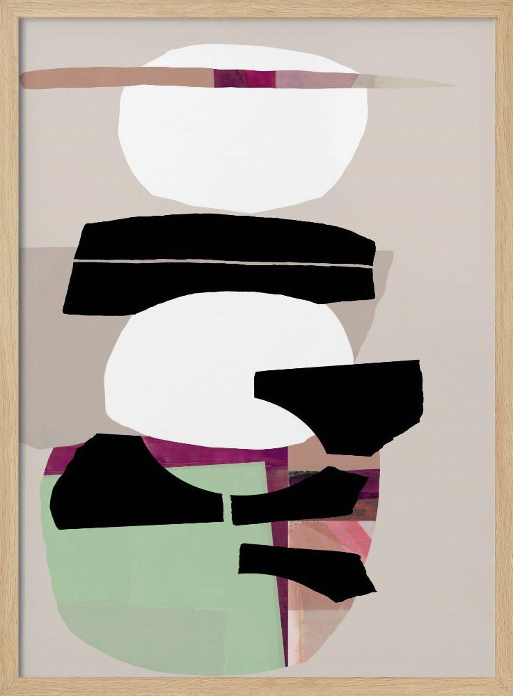 Colored Abstract Black No2 | Poster