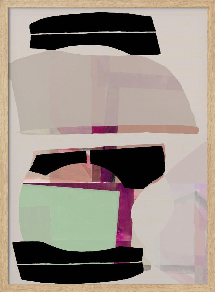 Colored Abstract Black No1 | Poster