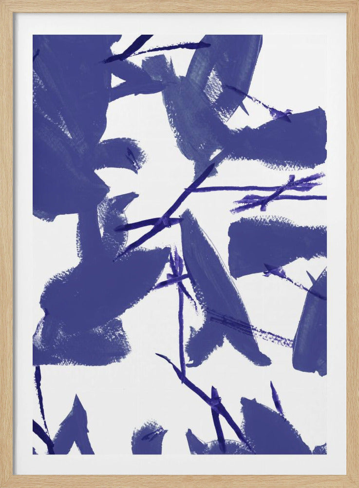Blauwe bloemen nr. 3 | Poster