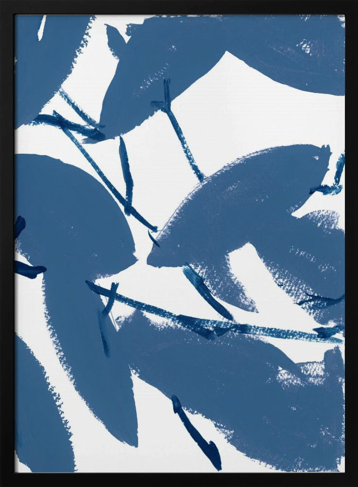 Blauwe bloemen nr. 1 | Poster