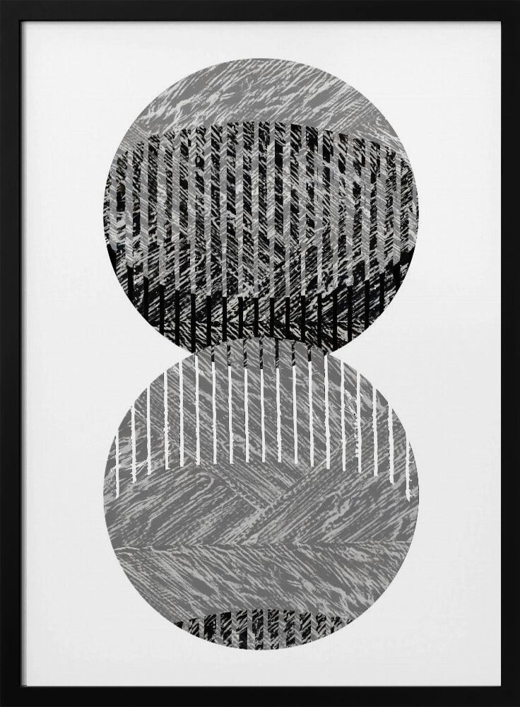 Zwartgrijze stippen Bauhaus nr. 3 | Poster