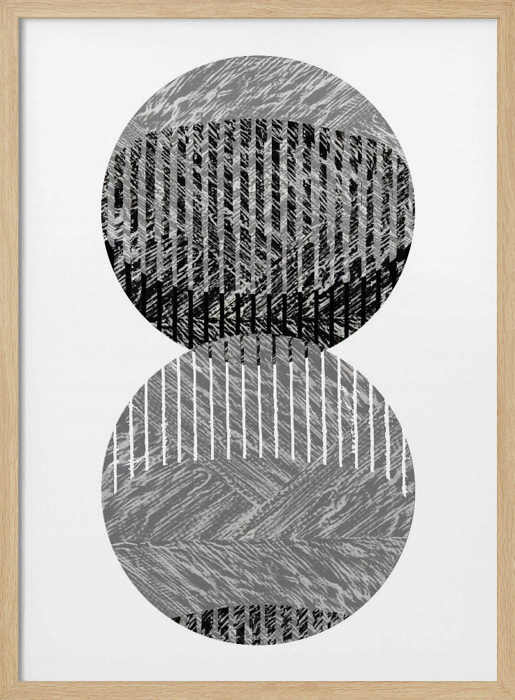 Zwartgrijze stippen Bauhaus nr. 3 | Poster