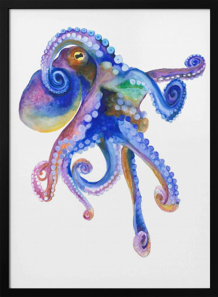 Blauwe zee-octopus | Poster