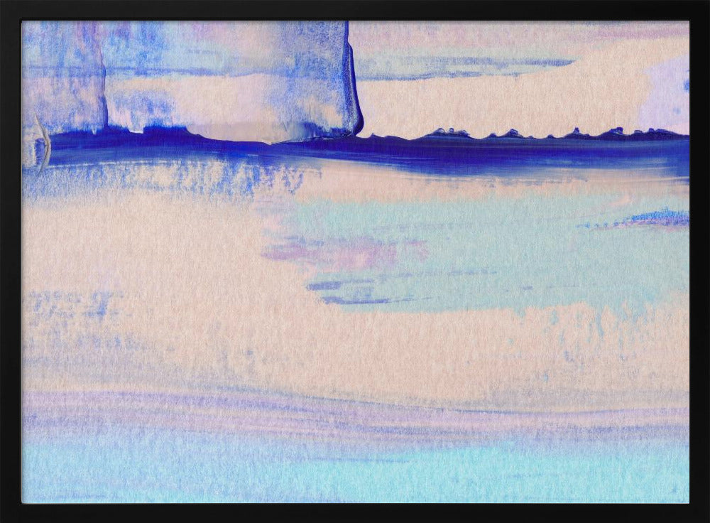 Pastel Colors Blended With Vibrant Blues | Poster