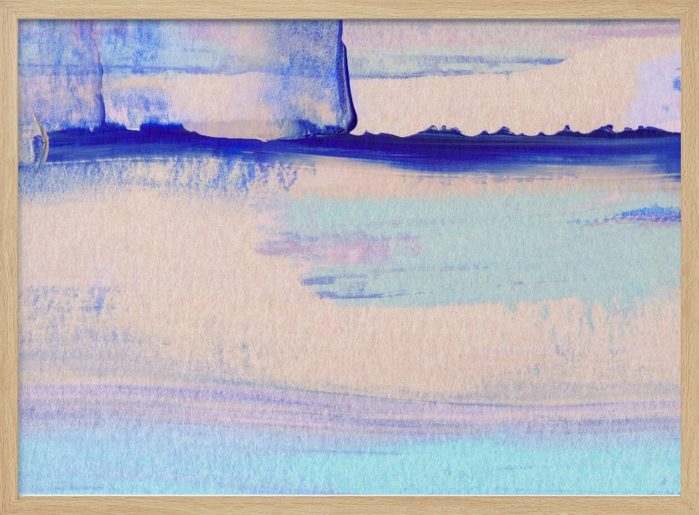 Pastel Colors Blended With Vibrant Blues | Poster