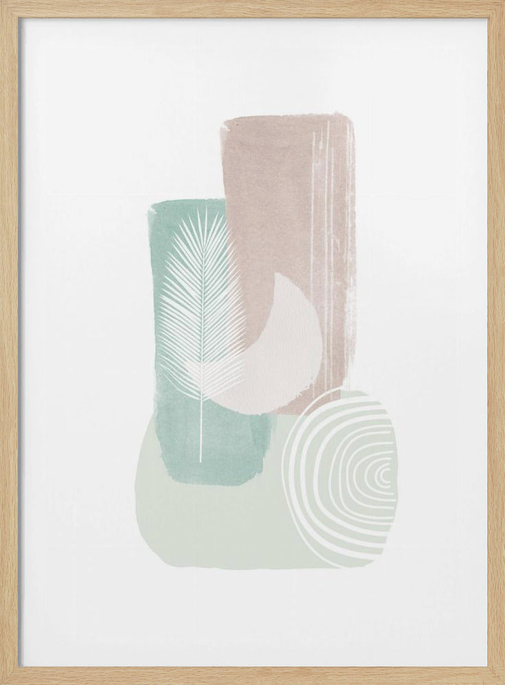 Vormen in pastel | Poster