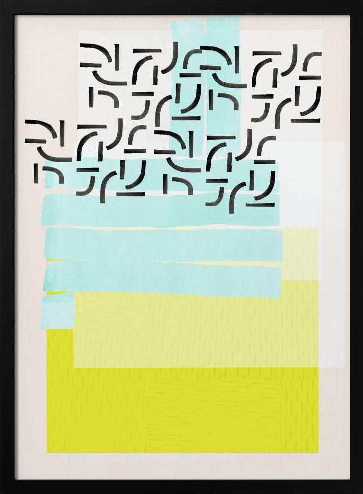 Pastelpatrooncollage 3 | Poster