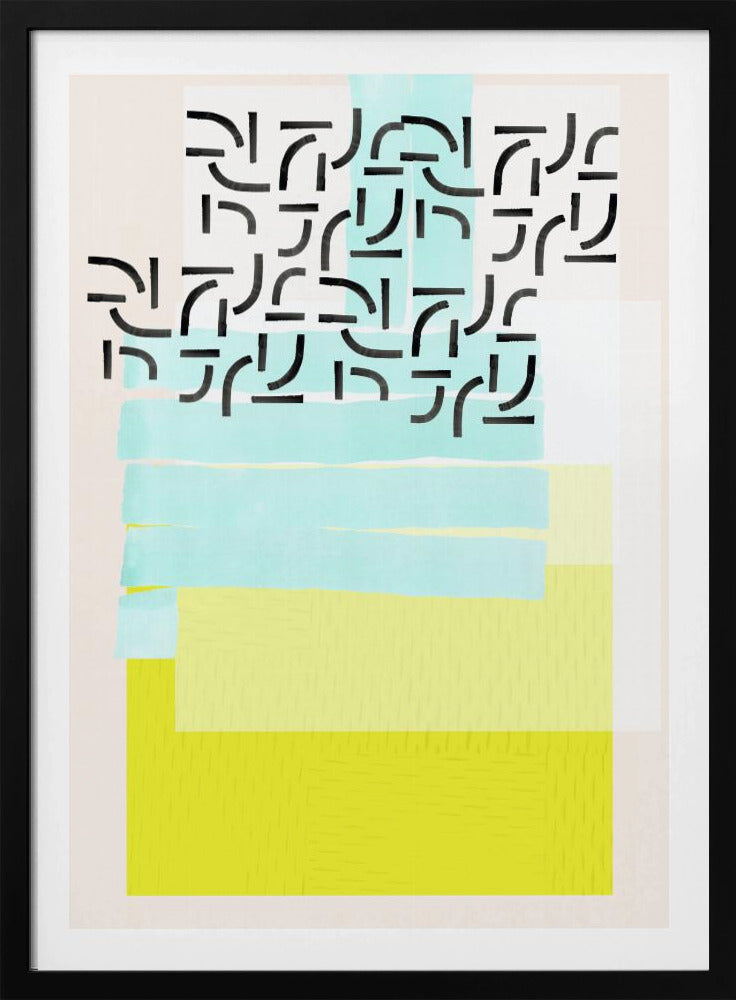 Pastelpatrooncollage 3 | Poster