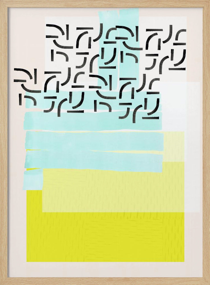 Pastelpatrooncollage 3 | Poster