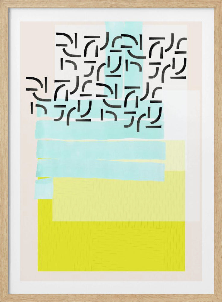 Pastelpatrooncollage 3 | Poster