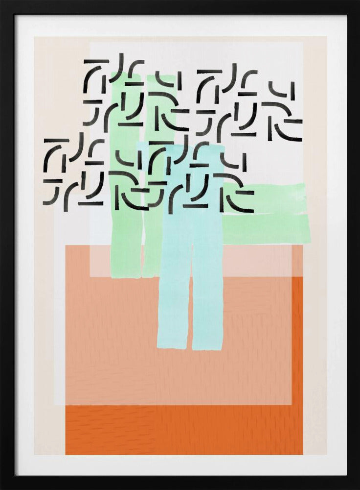 Pastelpatrooncollage 2 | Poster