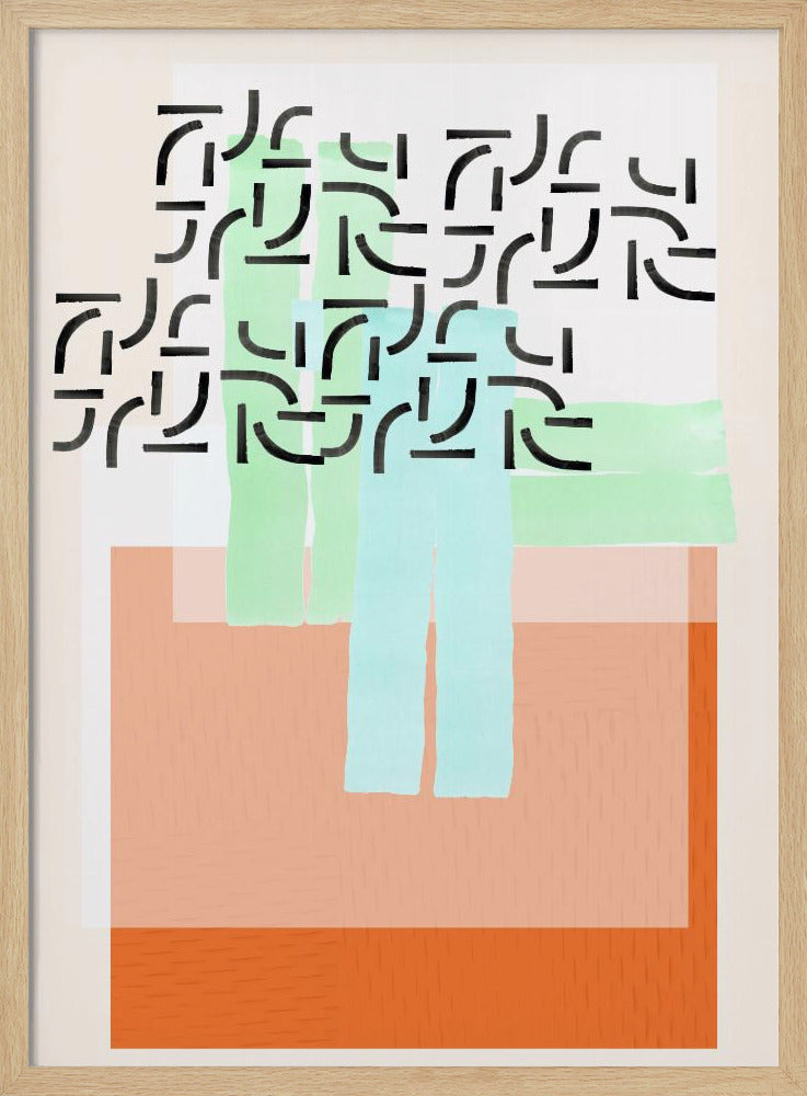 Pastelpatrooncollage 2 | Poster