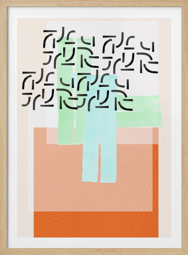 Pastelpatrooncollage 2 | Poster