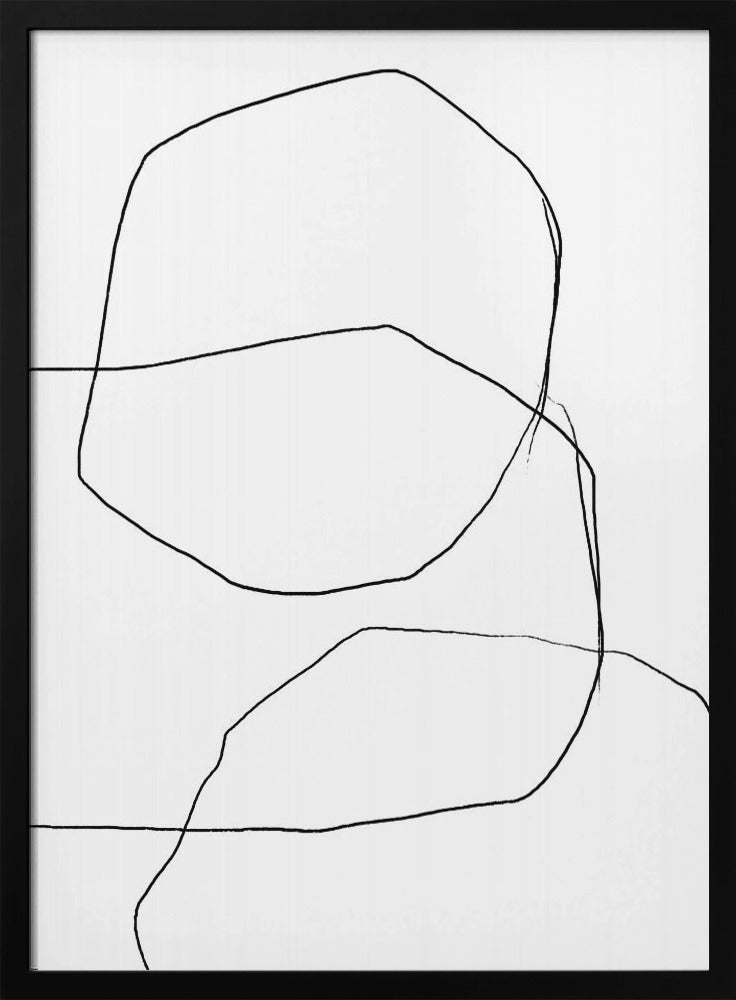 Black Lines On A White Background | Poster