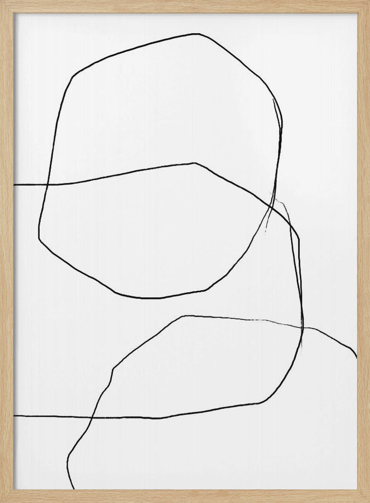 Black Lines On A White Background | Poster