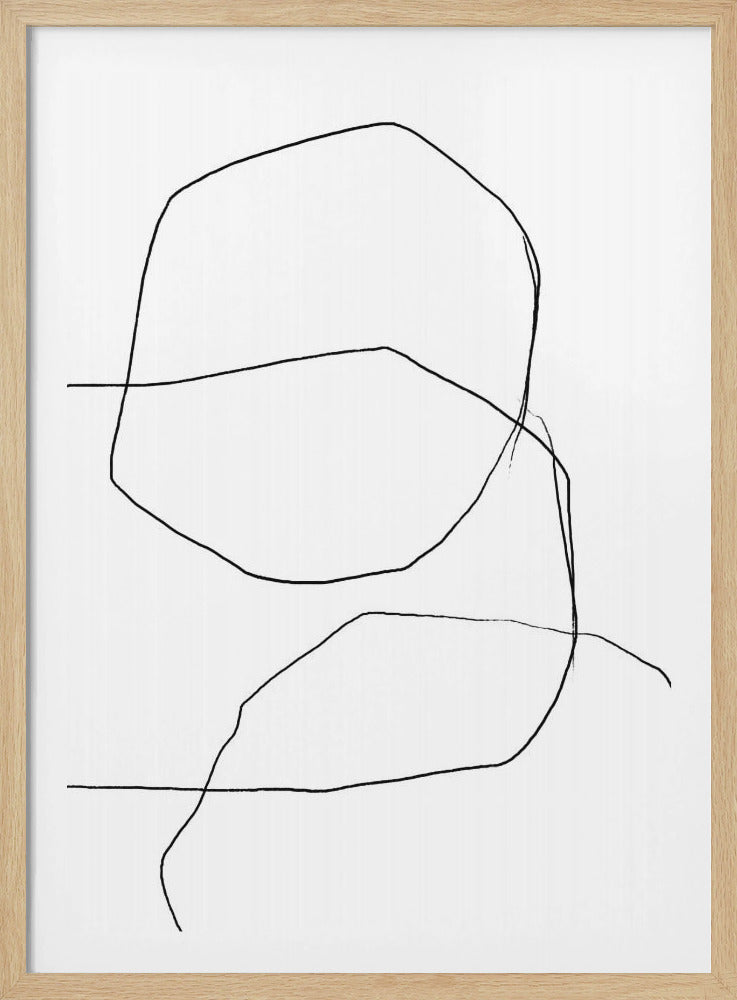 Black Lines On A White Background | Poster