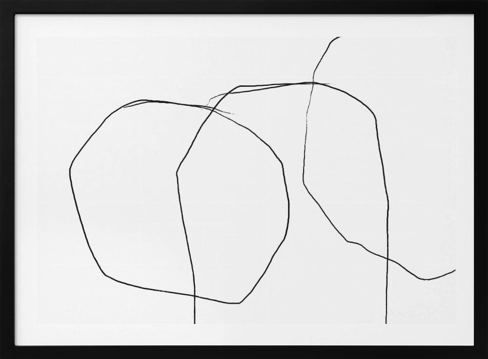 Black Lines On A White Background | Poster