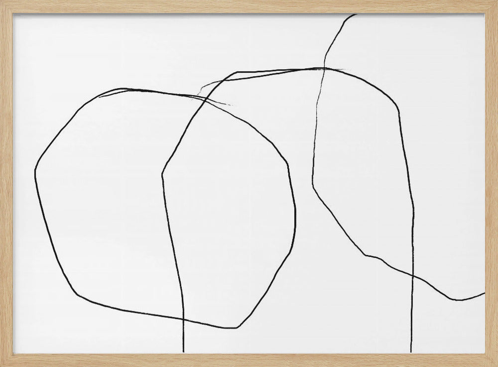 Black Lines On A White Background | Poster