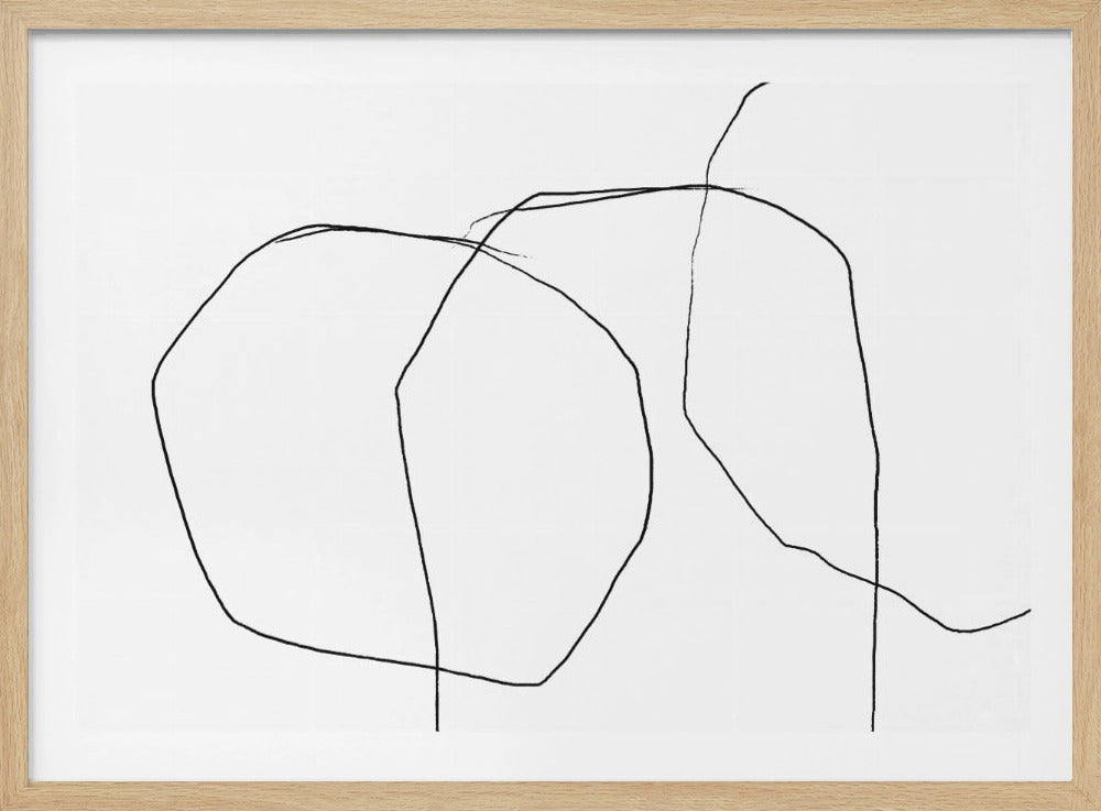 Black Lines On A White Background | Poster