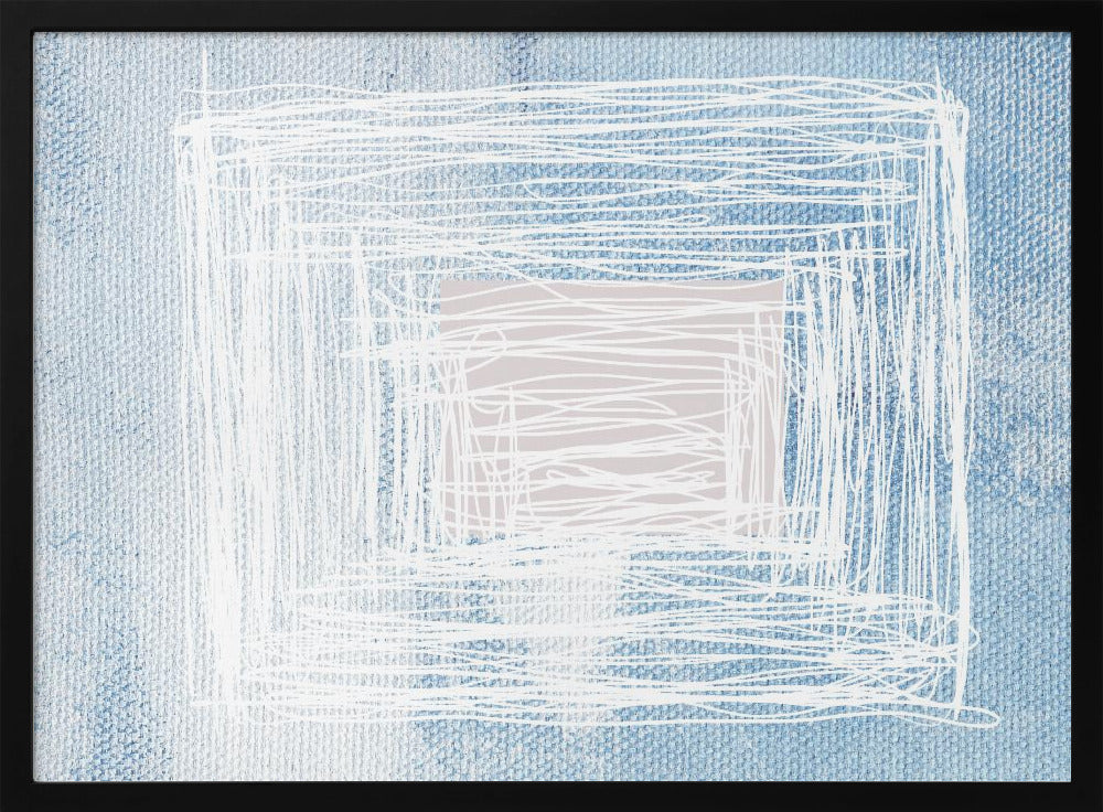 White Whirl Square | Poster