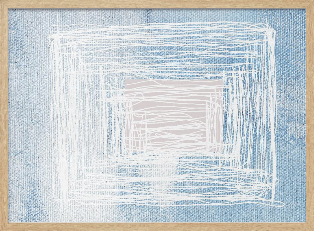 White Whirl Square | Poster