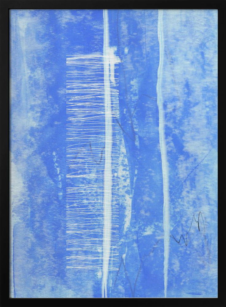 Verticale witte lijnaccenten | Poster