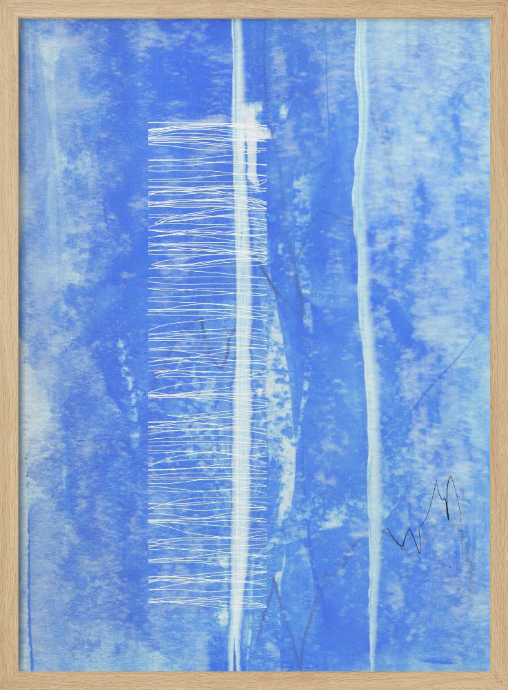 Verticale witte lijnaccenten | Poster