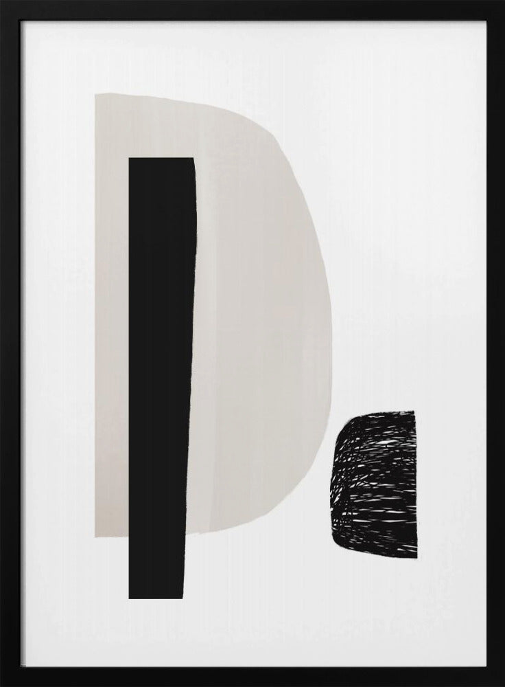Black And White Geometric Shapes | Poster