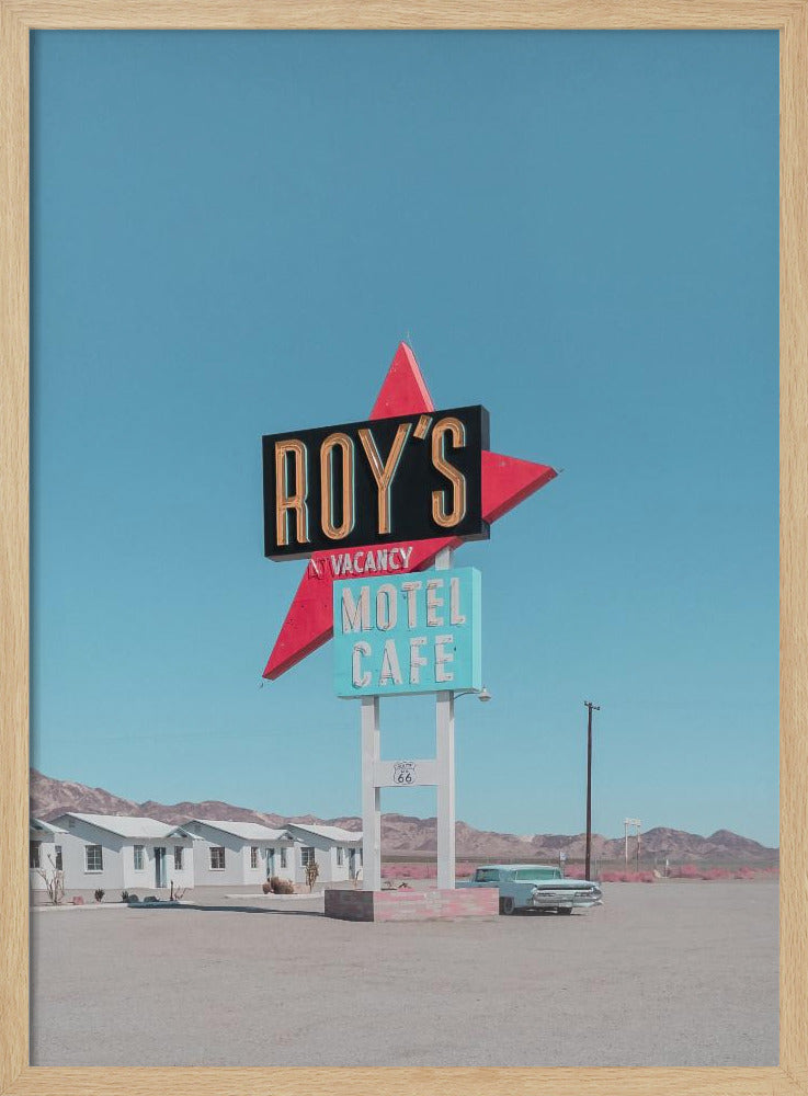 Roy's Motel Cafe Retro-bord | Poster