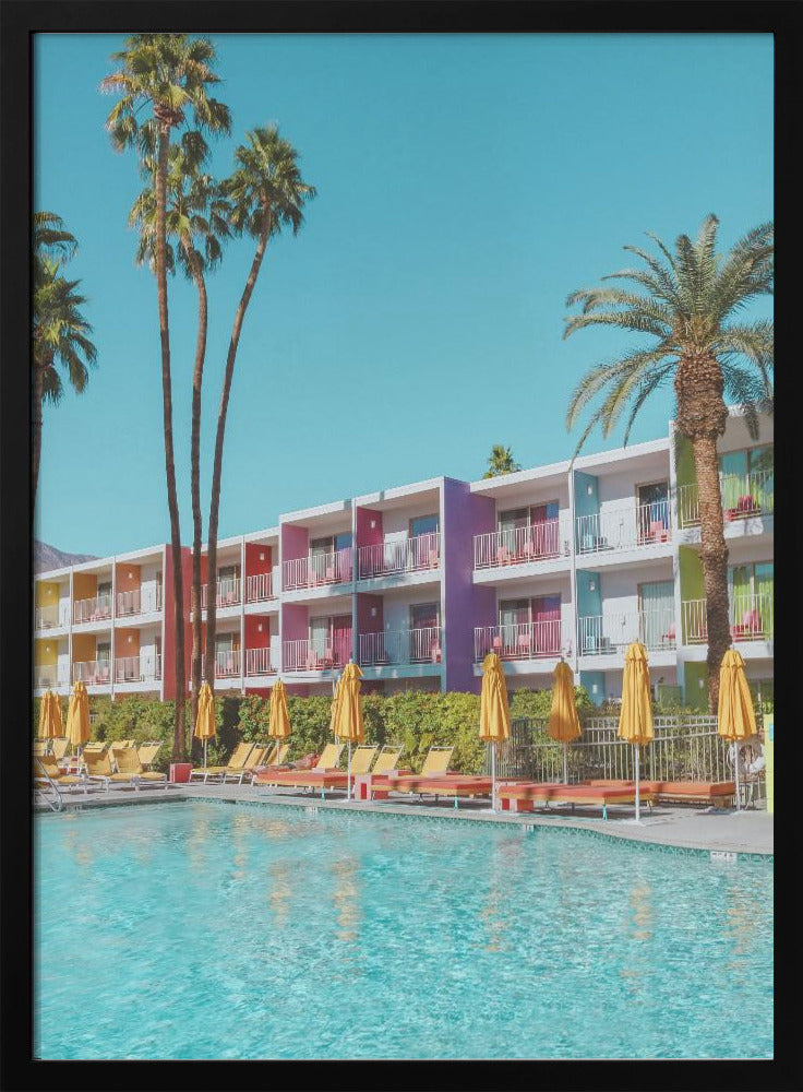 Saguaro Hotel aan het zwembad in Palm Springs | Poster