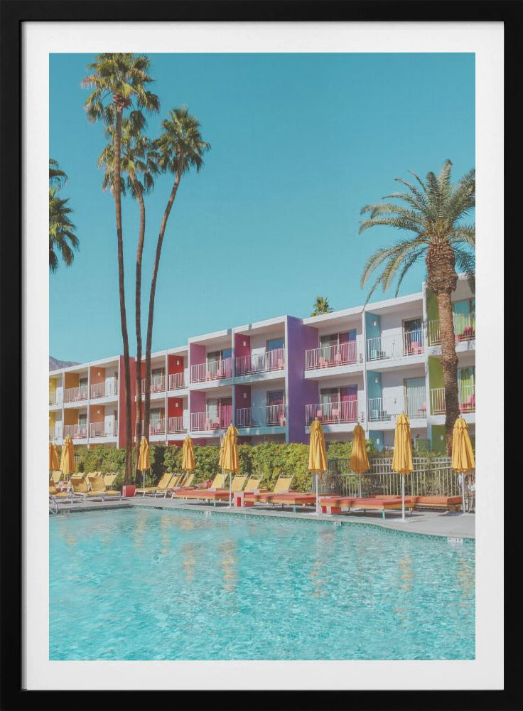 Saguaro Hotel aan het zwembad in Palm Springs | Poster