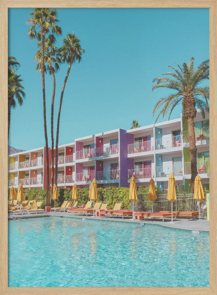 Saguaro Hotel aan het zwembad in Palm Springs | Poster