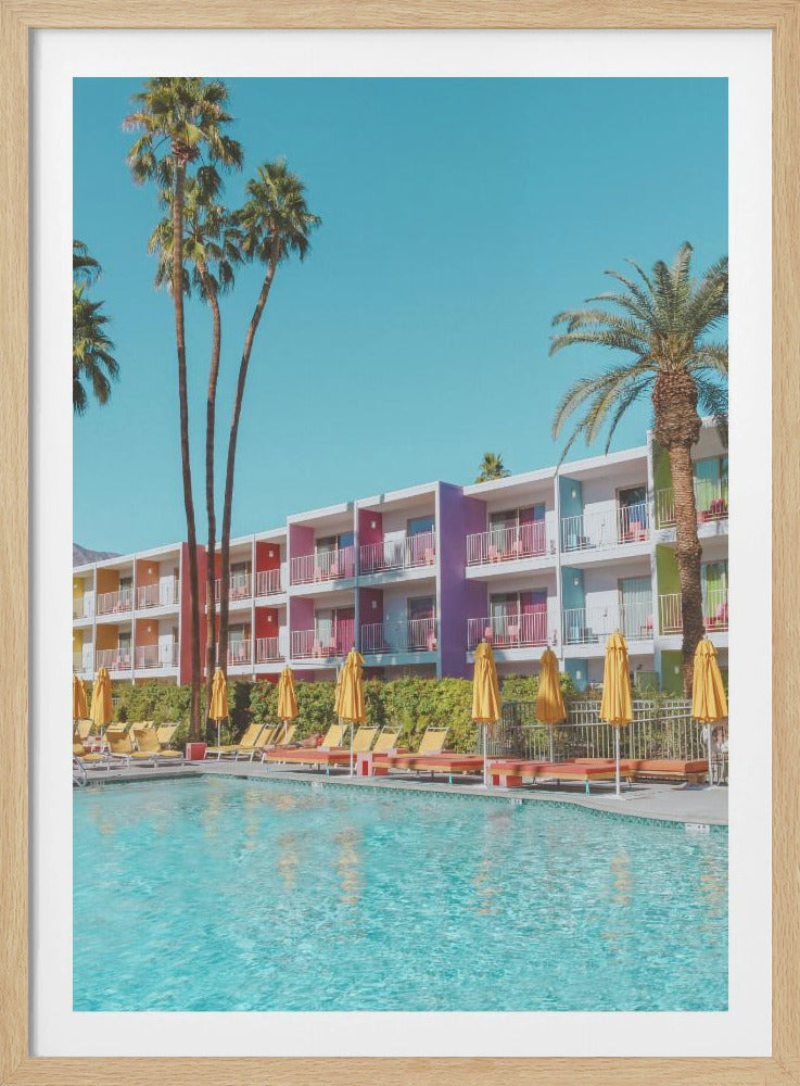 Saguaro Hotel aan het zwembad in Palm Springs | Poster
