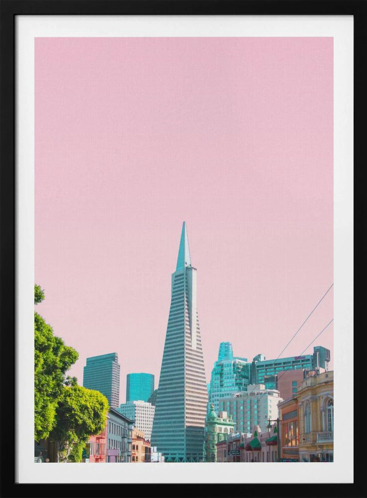 Piramide in de stad | Poster