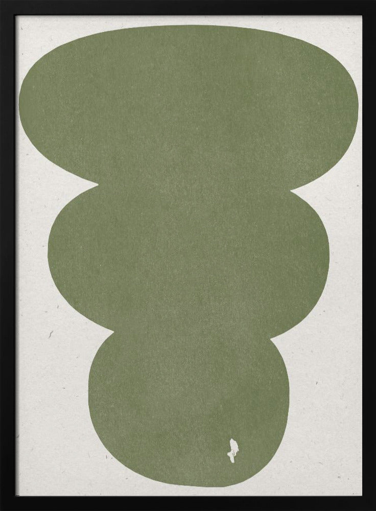 Greenery Simple Retro Shapes | Poster