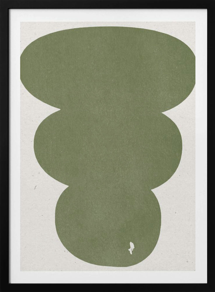 Greenery Simple Retro Shapes | Poster