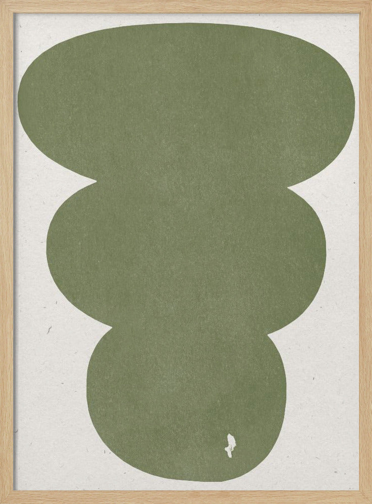 Greenery Simple Retro Shapes | Poster