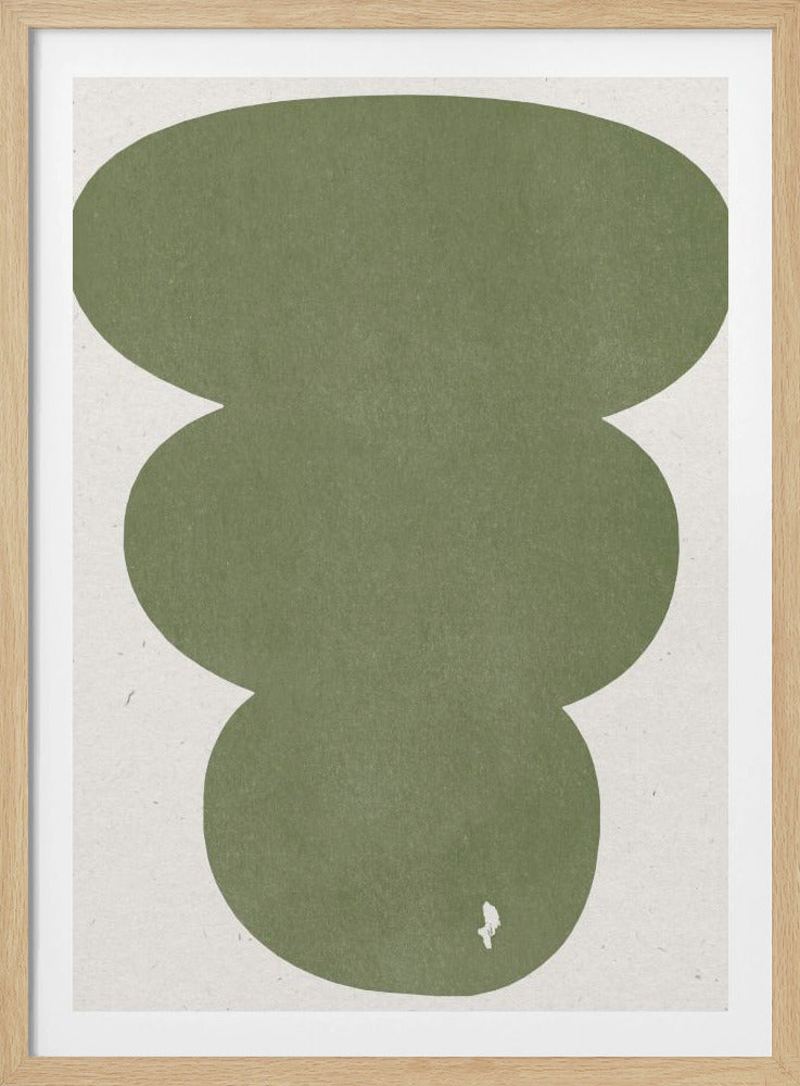 Greenery Simple Retro Shapes | Poster