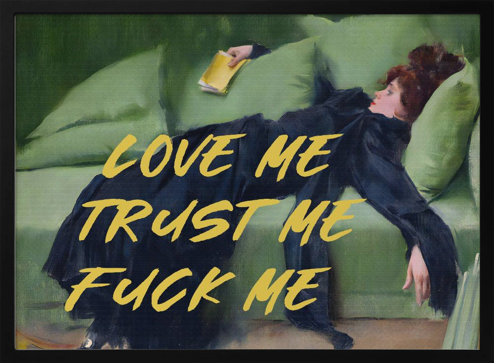 Hou van me, vertrouw me, neuk me / Gele versie | Poster