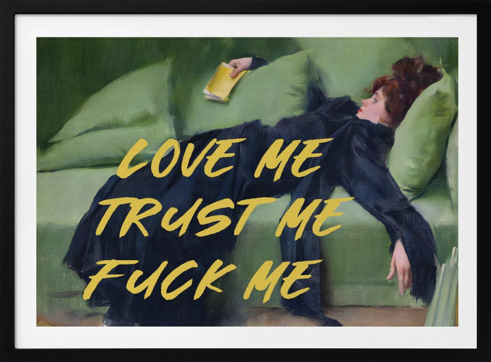 Hou van me, vertrouw me, neuk me / Gele versie | Poster